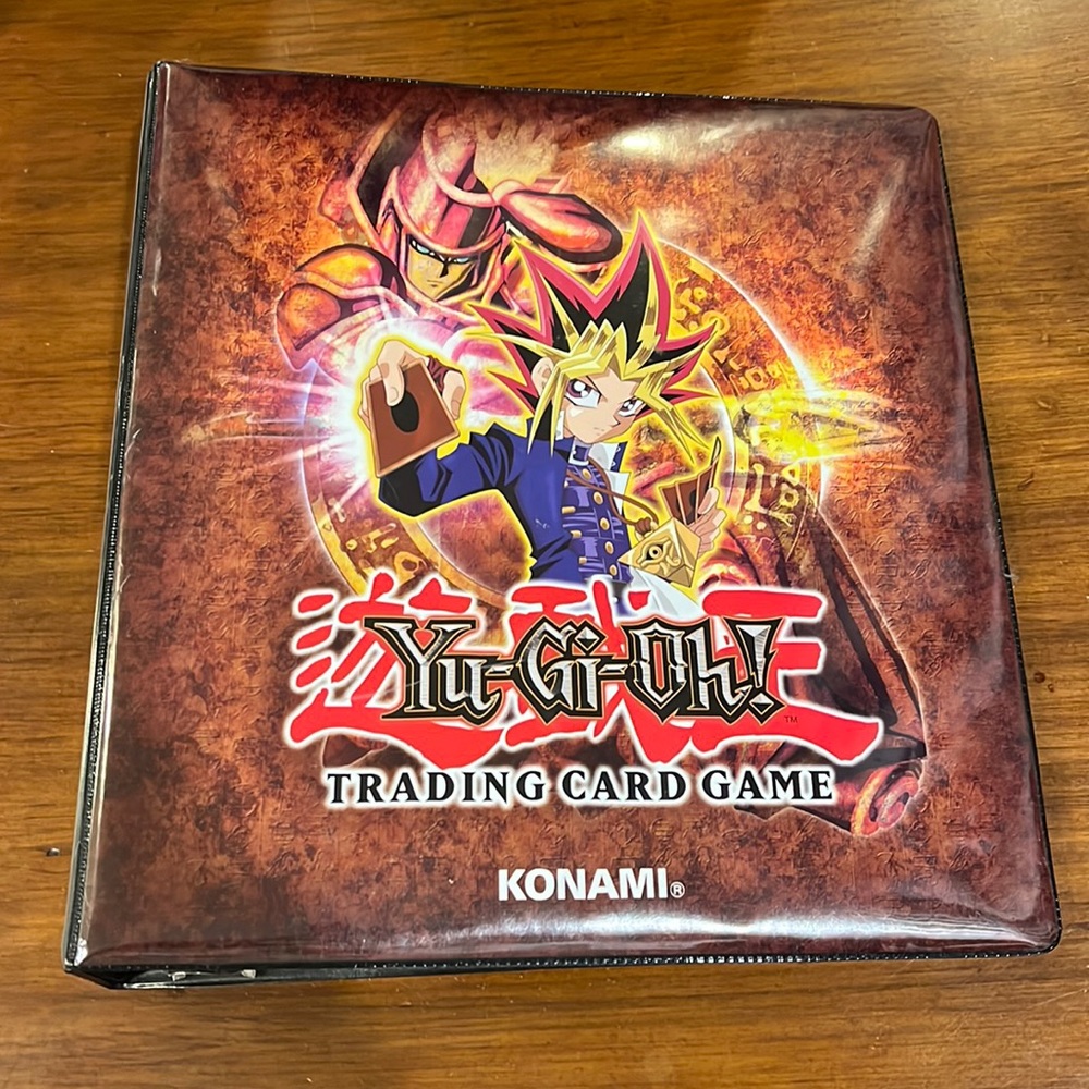 YUGIOH Dark Magician Trading Card Binder 1996 KONAMI 3 Ring new vintage
